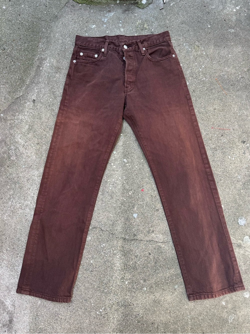 Vintage 2003 Levi’s 501 Brown Jeans Made in USA Size 30x30 Vintage Straight Leg
